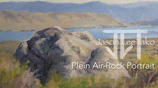 Plein Air Rock Portrait in Sunlight