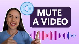 How to mute a video online