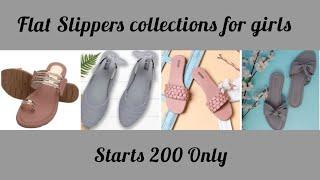 Flat Slippers collections for girlsStarts 200 OnlyFlat Footwear collections