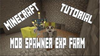 Skeleton/Zombie Spawner Experience Farm Tutorial (Minecraft Console Xbox/PS3/PS4)