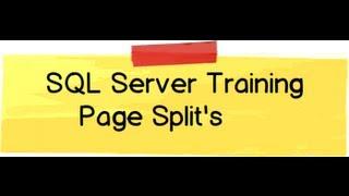 SQL Server interview question / training :- What is page split and how is performance impacted?