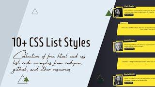 10+ CSS List Styles