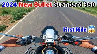 2024 New Bullet Standard 350 First Ride  | royal enfield bullet standard 350