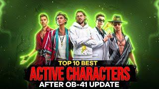 [After Update] Top 10 Best Active Characters || Best Character in Free Fire After Update