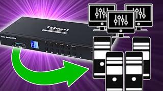 The Ultimate 4K KVM Switch w/ 4xPCs and 3xMonitors Control by TESmart