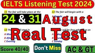 IELTS LISTENING TEST 8 AUGUST 2024 WITH ANSWERS | IELTS LISTENING | IDP & BC