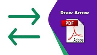 How to draw an arrow symbol in a pdf file (Comment) using Adobe Acrobat Pro DC