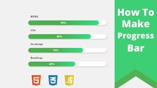 How To Make ProgressBar Using HTML CSS JavaScript