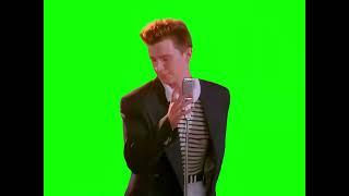 Rickroll meme in 4K 60FPS - Green Screen