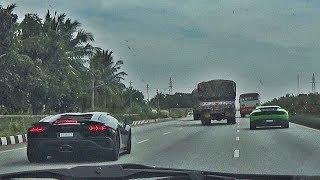 CHASING Lamborghini Aventadors & Huracans On INDIA Highway