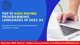 top 10 in demand programming language | 6-figure salary programming language #programming #python3