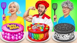 Me vs Grandma Cooking Challenge | Cake Decorating  Cooking Hacks by X-Challenge