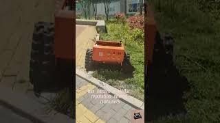 Loncin 224CC engine walking speed 0~6Km/h remote controlled slope lawn mower #lawnmowerrobot #mower