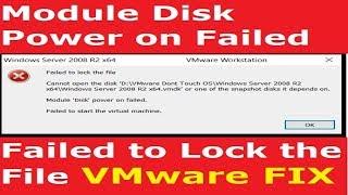 VMware Module Disk Power on Failed Solved | Failed to lock | Module 'Disk' power on failed VMware