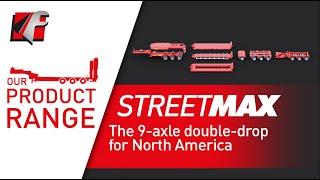 Faymonville StreetMAX: the 9-axle double-drop trailer for North America