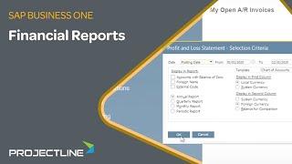 SAP Business One Financial Reports | ERP Demo for SMEs