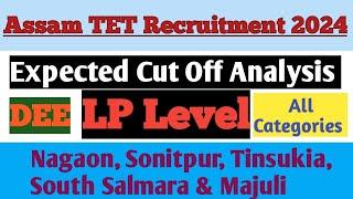 Cut off Analysis ! ! Assam TET 2024 !! Nagaon, Sonitpur, Tinsukia, South Salmara, Majuli All Dist.