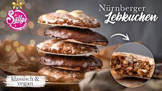 Lebkuchen Rezept / Nürnberger Lebkuchen - klassisch und vegan / Sallys Welt