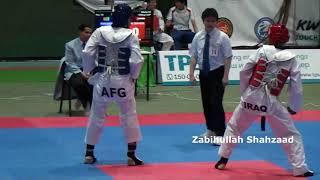 Rohullah Nikpa full fight with Iraq at Asian Taekwondo championship 2014 مسابقه جالب نیکپا با عراق