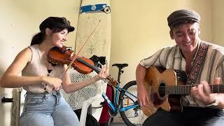 Harry and Becky plying live music in Bognor Regis in West Sussex uk Kirzy music in September 2024