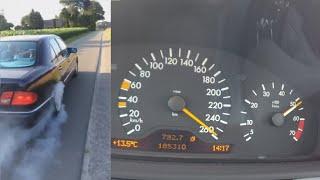 Mercedes W210 E430 V8 Sound like a beast!!! Tachovideo 0-260 Km/h