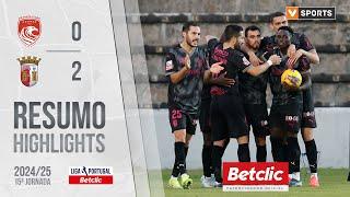 Resumo: Santa Clara 0-2 Braga (Liga 24/25 #15)