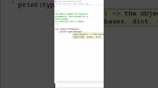 python concept variable number of keywords arguments #shorts #python #coding #pythonprogramming