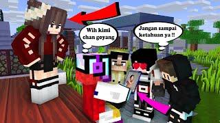 SKETSA LUCU MINECRAFT ! BOCHIL LAGU NONTON GOYANG TIKTOK MALAH KETAUAN ! KABURRRR