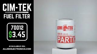 Cim-Tek 70012 Fuel Filter: 30 Micron 1" 12 UNF 3/4" Flow 300-30