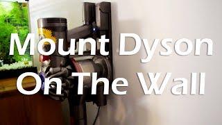 How To Mount Dyson Stick/Handheld Vacuum On The Wall (Drywall) Using Driller Toggle Anchor.