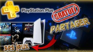 COMMENT PARTAGER SON ABONNEMENT PS PLUS SUR PS5 | TUTO FACILE DE PARTAGE DE JEUX