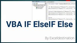 VBA if else statement with multiple conditions - Excel VBA