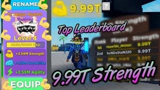 Top Strength 9.99T - ROBLOX Muscle Legends  İ Am The Strongest!! - (41M Strength  Pet Glitch)