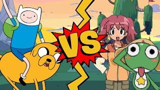 M.U.G.E.N. Battles | Finn/Jake vs Natsumi Hinata/Keroro | Adventure Time vs Sergeant Keroro