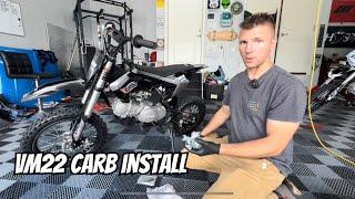 125cc dirt bike VM22 Carb install guide. No more bog! Apollo, SSR RFZ, 110cc, 125cc, 140cc