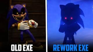 Sonic EXE Old vs Rework Comparison Differences - Pillar Chase 2 New