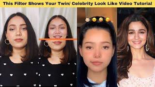 This filter shows your twin instagram reels video tutorial | which celebrity / actor you look like