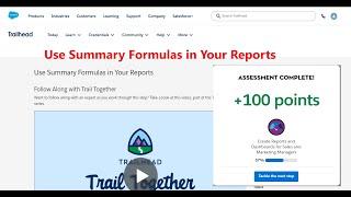 Use Summary Formulas in Your Reports||Create Reports and Dashboards for Sales and Marketing Managers