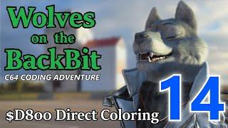 C64 Part 14 - $D800 Direct Coloring - Wolves on the BackBit