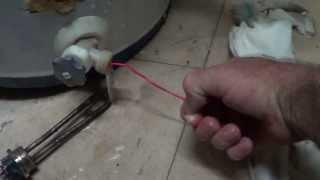 Water Heater flush drain valve unclog with wire