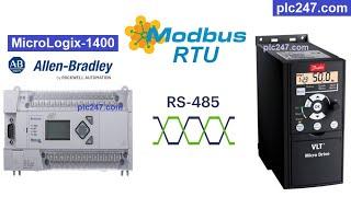 MicroLogix 1400 "Modbus RTU" Danfoss FC51 Tutorial