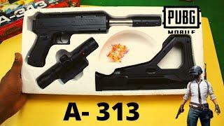 PUBG TOY  gun A313 | PUBG TOYS | unboxing and review  | air soft gun with laser light