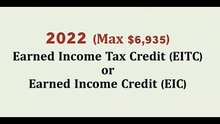 2022 Earned Income Tax Credit (EITC)