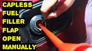 Capless Fuel Cap How To Open Manually  Open Capless Fuel Filler Flap Manually How To