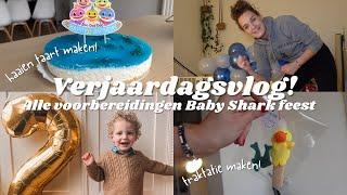 Hoera, MORRIS 2 JAAR! Baby shark verjaardag | Recepten, versieren, trakteren, cadeaus | Zeg maar Fem