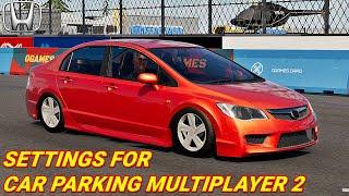 HOW TO BE CHAMPION IN DRAG RACE WITH HONDA CIVIC FD || CAR PARKING MULTIPLAYER 2