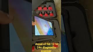 ancel x7 hd 12 to 24v diagnostic scanner for light truck and heavy truck