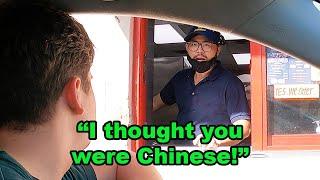 White Guy Orders in Chinese at Drive Thru, But When He Pulls Up…