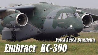 Impressive KC-390 Embraer Takeoff by the Brazilian Air Force in Paris