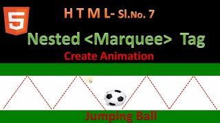 Nested Marquee tag in html | How to make animation using Marquee Tag in html |